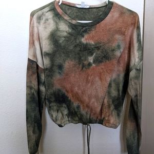 Tie-dye long sleeve shirt, Large